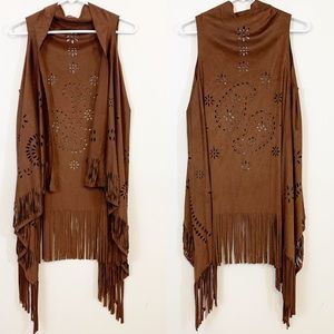 Boho Laser Cut Vest